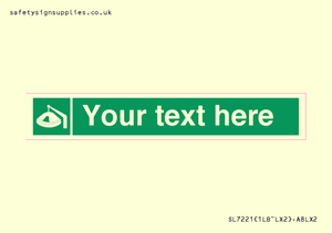 Custom sign Safe condition Davit-launched liferaft